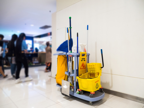 Cleaning,tools,cart,wait,for,cleaning.bucket,and,set,of,cleaning